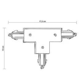 Halo Track T-stykke Hvid - DEALS
