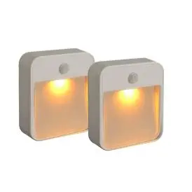 Mr Beams Stick Anywhere Light Amber LED Hvid 2-Pak - Nat- og sensorlamper