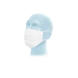 Suavel Protec Plus OP-maske, &Oslash;reelastikker, Type IIR, Hvid, 50 stk. - HYGIEJNE & BESKYTTELSE